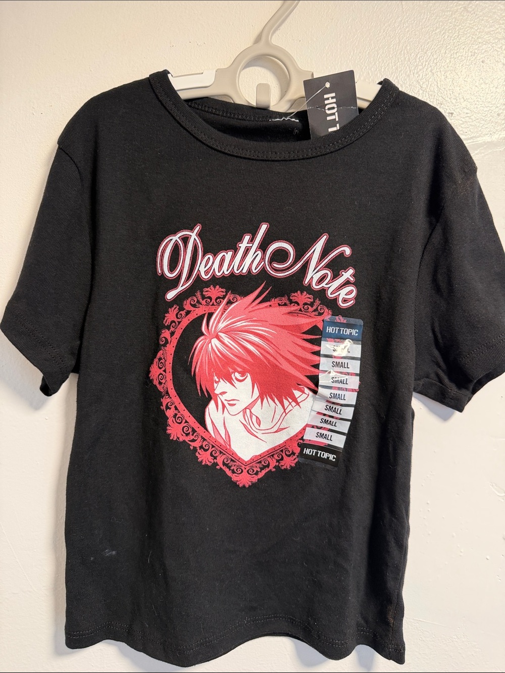 Hot Topic Black & Red Death Note Kids Graphic Tee